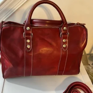 duffle bag italian leather